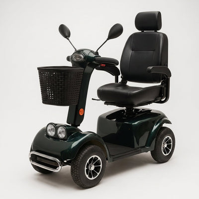 4-Wheel Mobility Scooter Built for All-Terrain Independence, Plush Captain's Seat, Advanced Suspension