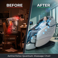 AetherRelax Quantum Massage Chair — Before & After