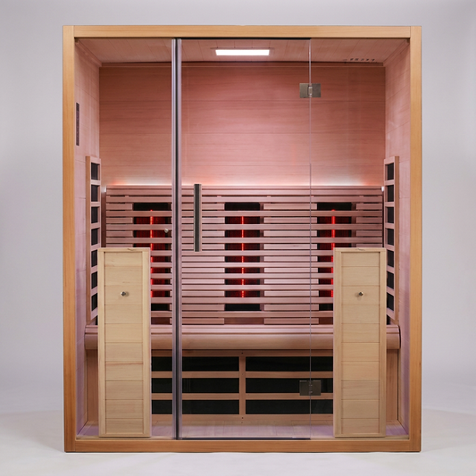 LumaTherm PureGlow Infrared Sauna Cabin — Studio Shot