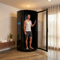 Whole Body Cryotherapy Chamber Built for Elite Performance, Multi-Compressor Stack, Panoramic Window — Lifestyle