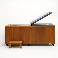 Cold Plunge Tub Built for Daily Recovery, Cedar Cabinet, 304 Stainless Steel Basin, Touchscreen Control